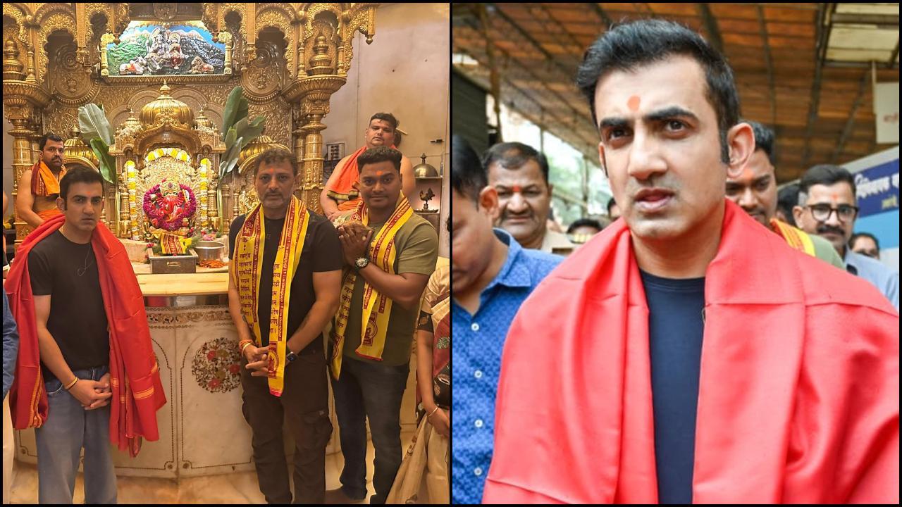 ગૌતમ ગંભીરે સિદ્ધિવિનાયક મંદિરમાં દર્શન કર્યા