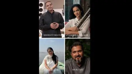 સિદ્ધાંત ભાટિયા, અનુષ્કા શંકર, ચારુ સૂરિ, રિકી કેજ