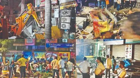 BMCના અતિક્રમણ-વિભાગે શુક્રવારે સાંજે કરેલી કાર્યવાહી હેઠળ ગેરકાયદે સ્ટૉલ્સ અને દુકાનોએ ગેરકાયદે રીતે વધારેલાં બાંધકામને તોડી પાડ્યાં હતાં.