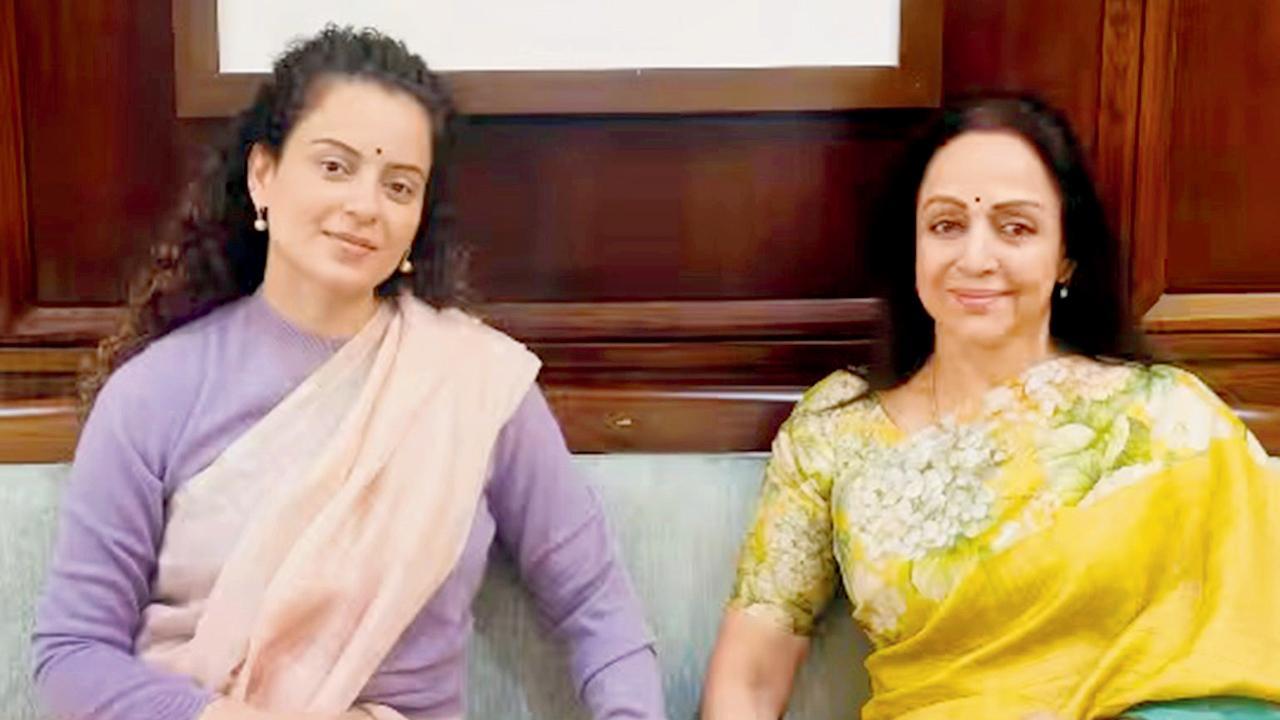 કંગનાની સંસદમાં ડ્રીમ-ગર્લ સાથે સુકૂનની થોડી પળો