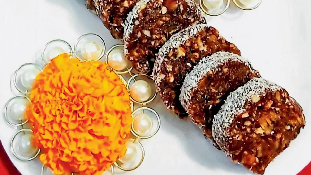 ચૉકલેટ ખજૂર રોલ