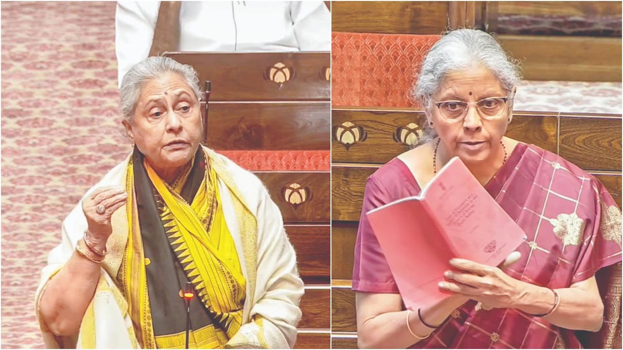 જયા બચ્ચન અને નિર્મલા સીતારમણ