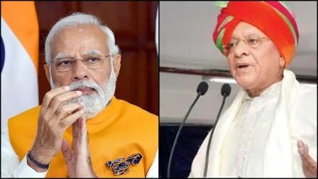 વડા પ્રધાન નરેન્દ્ર મોદી અને ગુજરાતના ભૂતપૂર્વ મુખ્ય પ્રધાન શંકરસિંહ વાઘેલા
