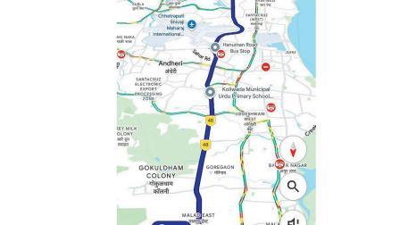 વેસ્ટર્ન એક્સપ્રેસવે પર VVIP મૂવમેન્ટને કારણે ભારે વાહનોને બૅન કરવામાં આવ્યાં