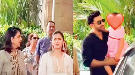 પપ્પાએ તેડી દીકરી રાહાને અને આલિયા ભટ્ટે સાસુ નીતુ કપૂર સાથે માર્યાં ગપ્પાં