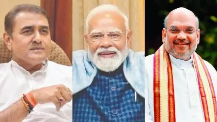 પ્રફુલ પટેલની નરેન્દ્ર મોદી અને અમિત શાહ સાથે મીટિંગ