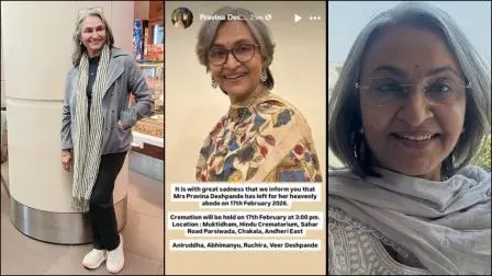 પ્રવિણા દેશપાંડેની તસવીરોનો કૉલાજ