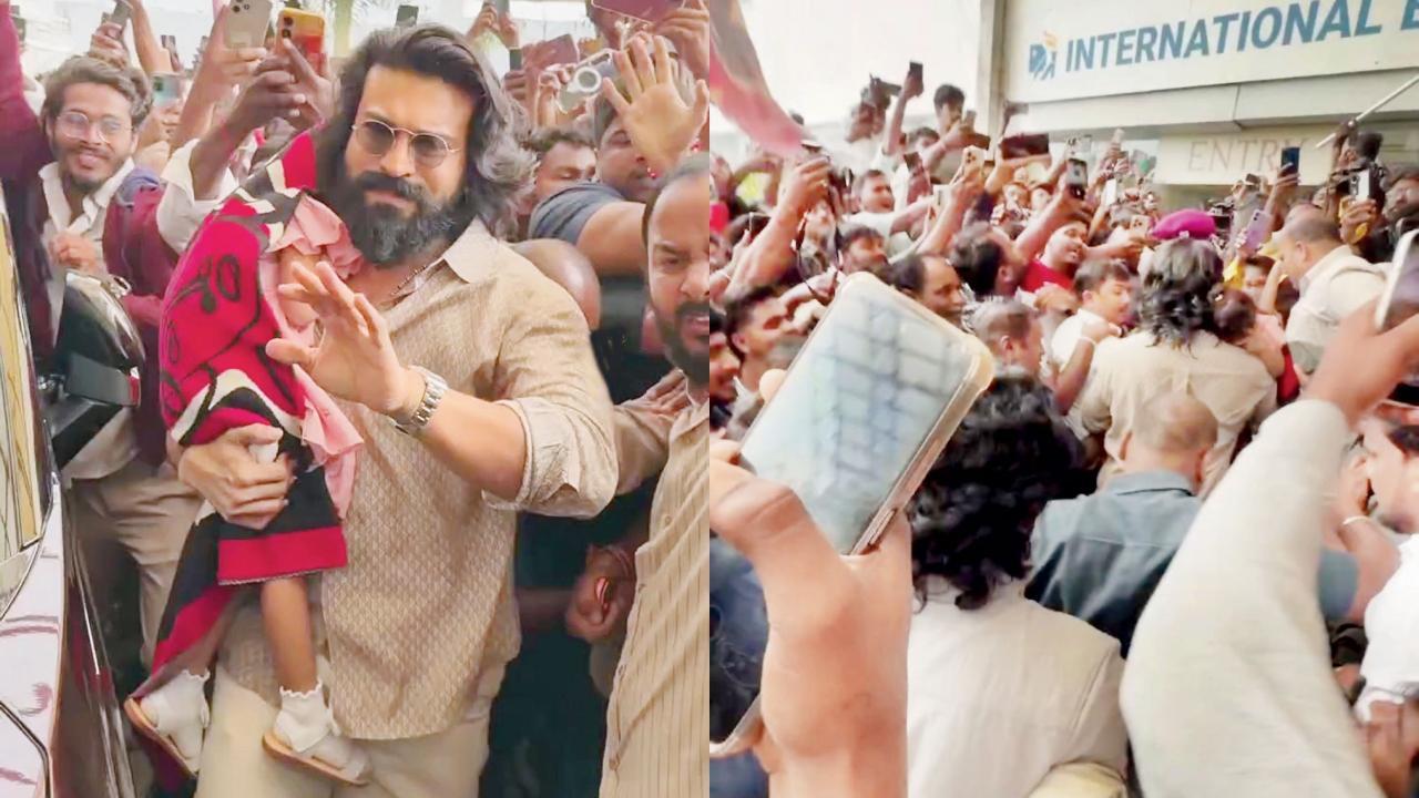 આ ઘટનાના વિડિયોમાં જોવા મળે છે કે રામચરણ ભીડથી ભારે અકળાઈ ગયો હતો