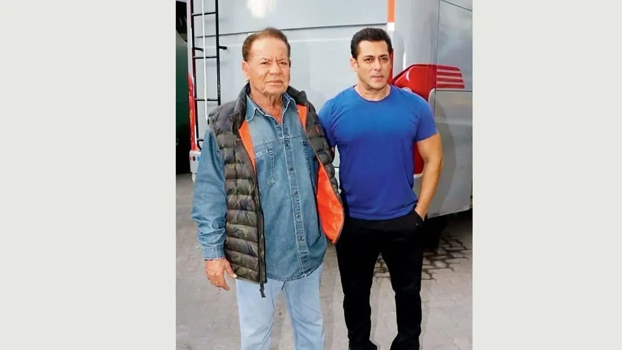 સલમાન ખાન પિતા સલીમ ખાન સાથે