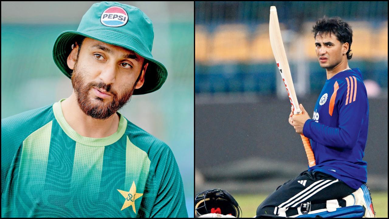 સલમાન અલી આગા અને ગઈ કાલે કોલંબોમાં પ્રૅક્ટિસ-સેશન દરમ્યાન મેદાન પર ઊતર્યો હતો અભિષેક શર્મા.