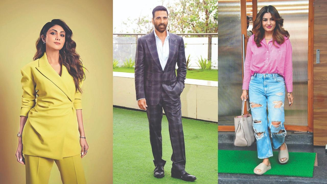 શિલ્પા શેટ્ટી, અક્ષય કુમાર, રવીના