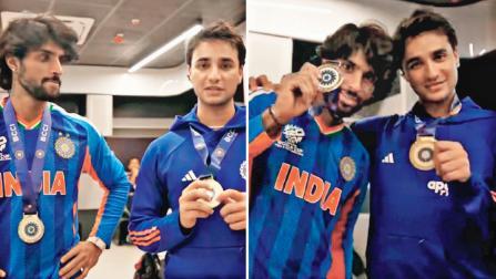 તિલક અને અભિષેક એકસાથે જીત્યા ઇમ્પૅક્ટ પ્લેયર ઑફ ધ મૅચનો મેડલ