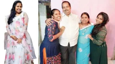 જીવ ગુમાવનાર વિધિ વોરા. મમ્મી-પપ્પા મમતા અતુલ વોરા અને બહેન કોમલ સાથે વિધિ (એકદમ ડાબે).