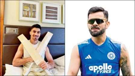 અફઘાની રહમાનુલ્લાહ ગુરબાઝને બે બૅટ ગિફ્ટ કર્યાં વિરાટ કોહલીએ