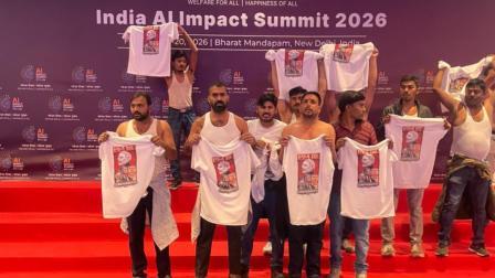 AI સમિટમાં કૉંગ્રેસના નેતાઓએ ટી-શર્ટ ઉતારી વિરોધ કર્યો હતો, હવે પોલીસે કરી ધરપકડ