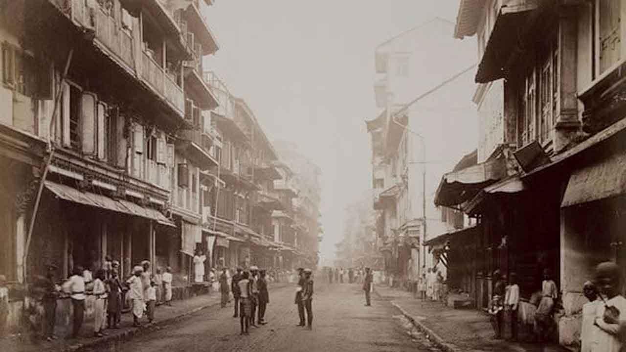 બોરા બજાર સ્ટ્રીટ, ૧૮૭૫માં