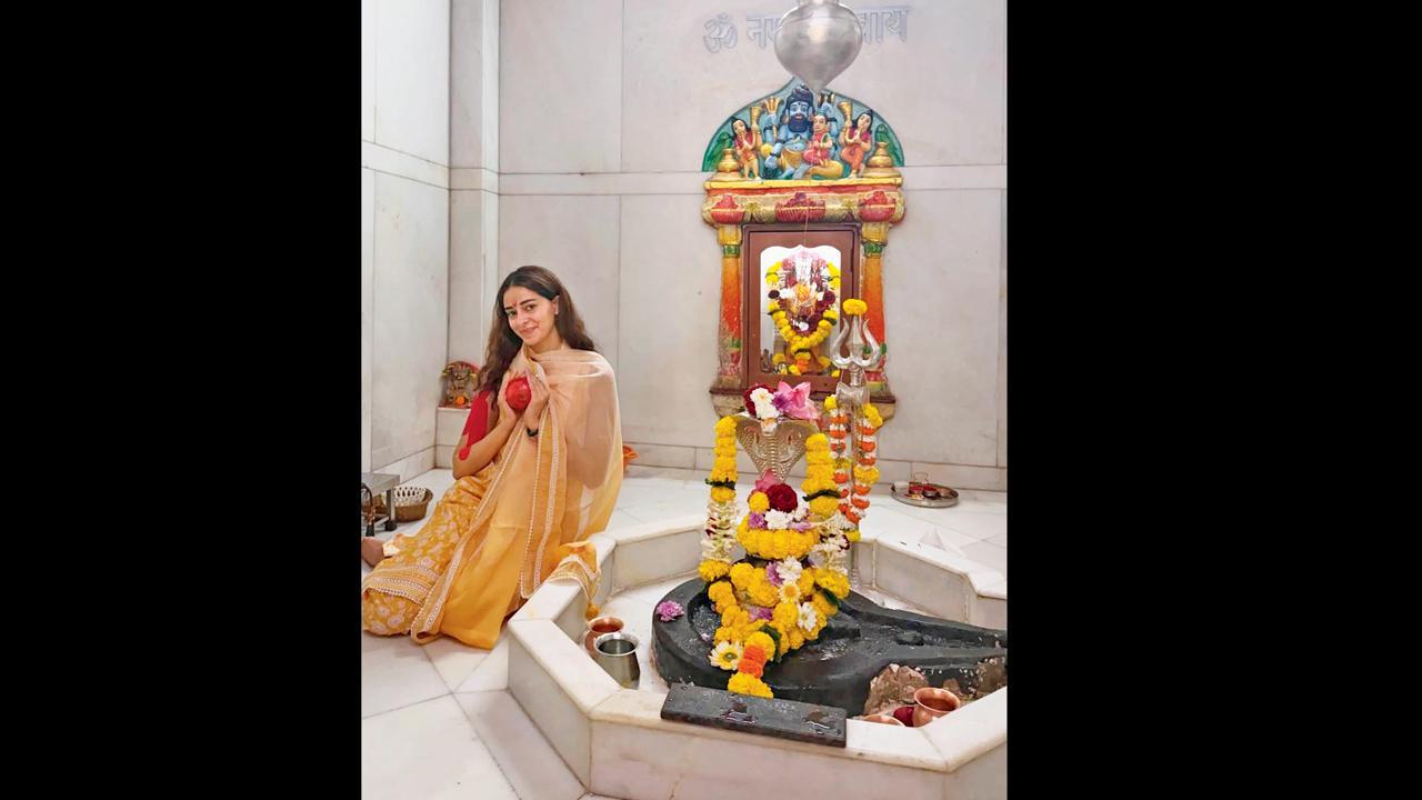 અનન્યા પાંડેની શિવભક્તિ