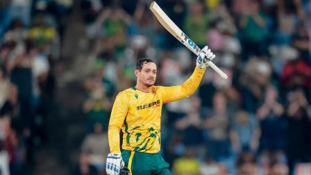 ક્વિન્ટન ડી કૉક ૪૯ બૉલમાં ૧૧૫ રન ફટકારીને પ્લેયર ઑફ ધ મૅચ બન્યો હતો.