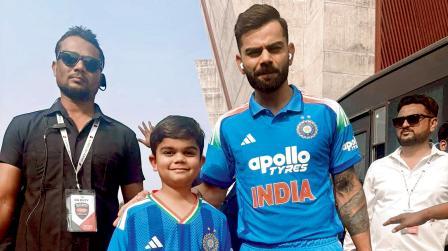 વિરાટ કોહલી સાથે જોવા મળેલો ચીકુનો હમશકલ ગર્વિત ઉત્તમ