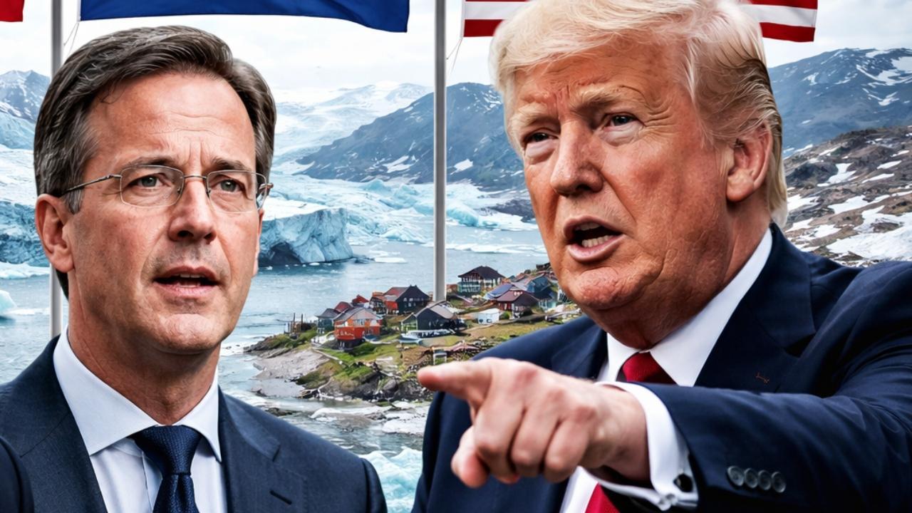 NATOના સેક્રેટરી જનરલ માર્ક રૂટ અને ડોનાલ્ડ ટ્રમ્પની એઆઇ જનરેટરડ તસવીર