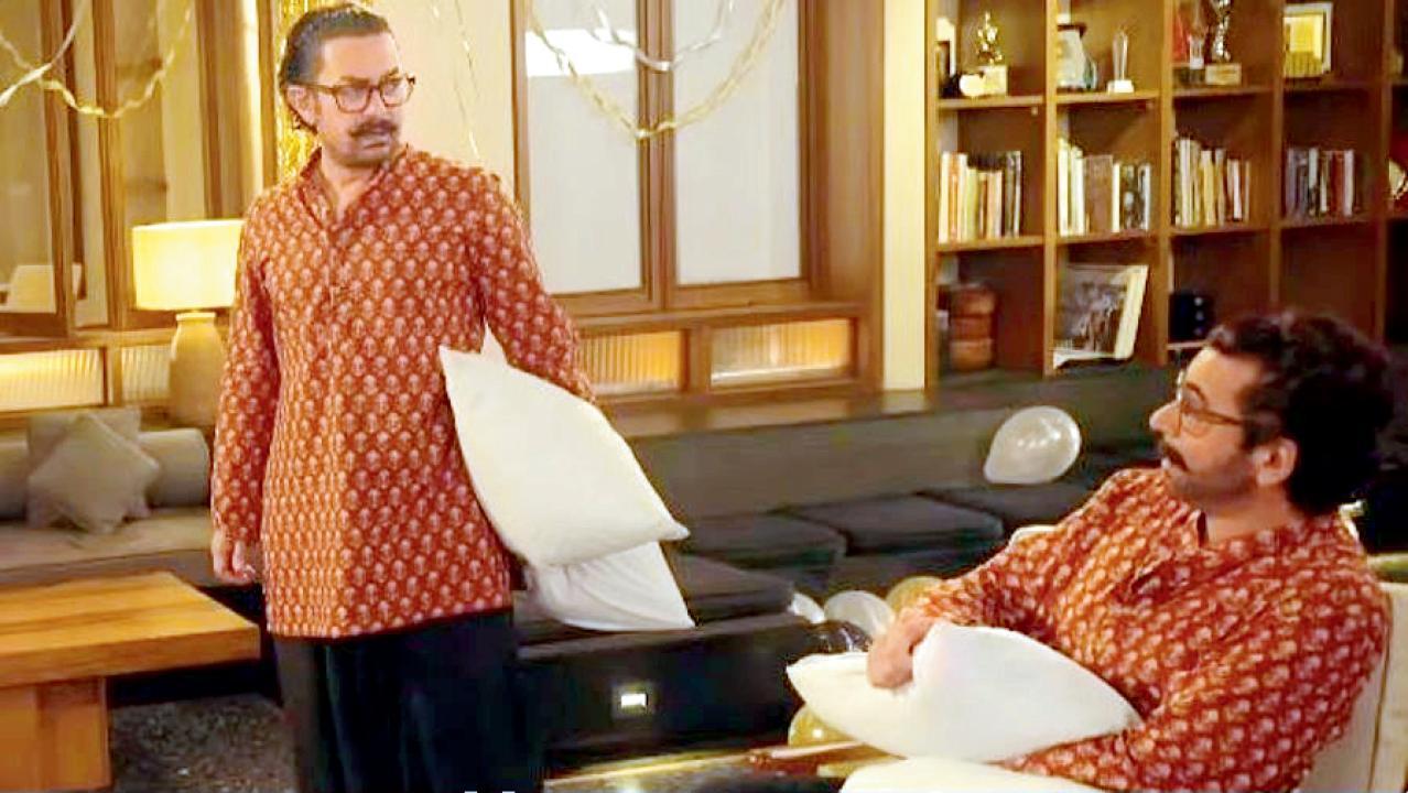 અસલી અને નકલી આમિર એકસાથે