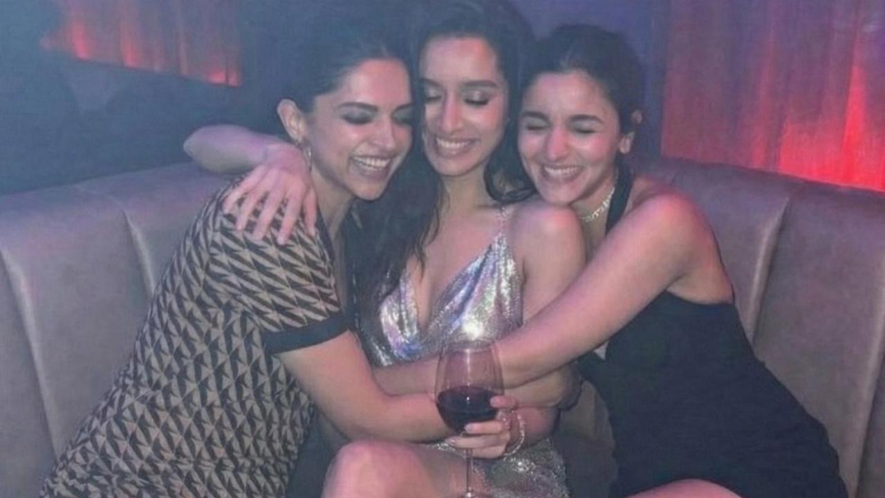 શ્રદ્ધા કપૂર, દીપિકા પાદુકોણ અને આલિયા ભટ્ટ 