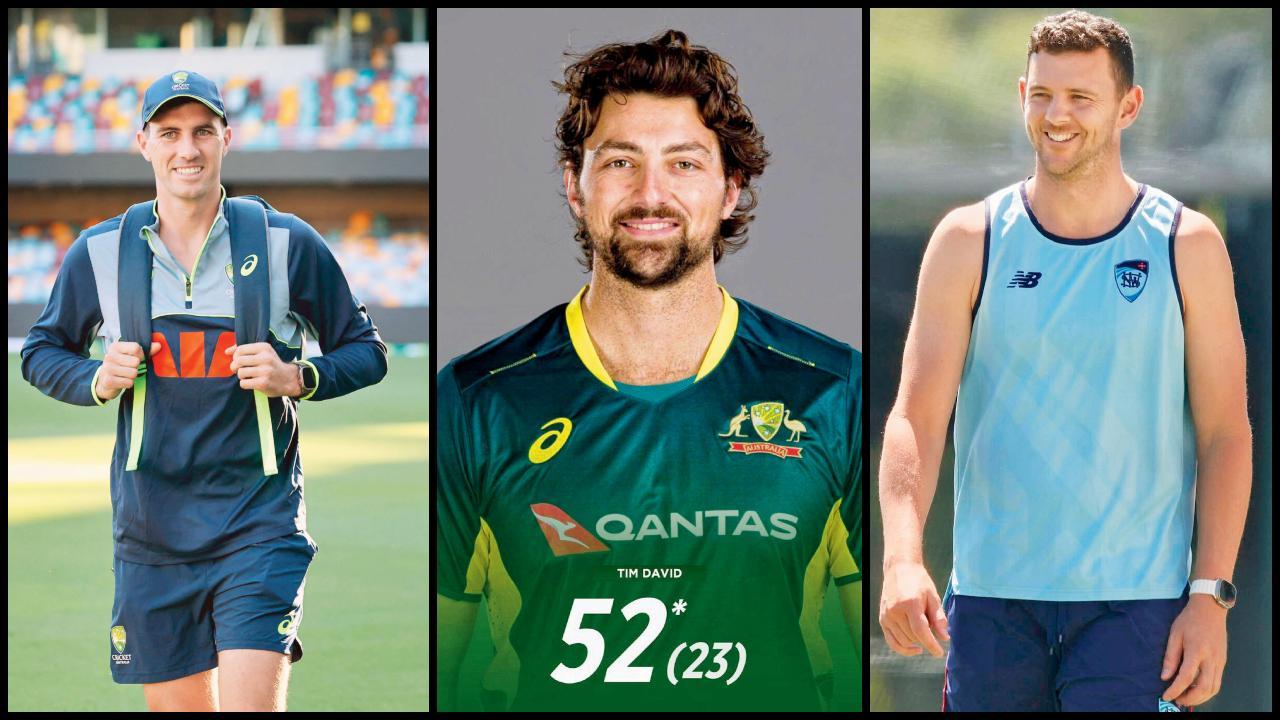 પૅટ કમિન્સ, ટિમ ડેવિડ, જોશ હેઝલવુડ