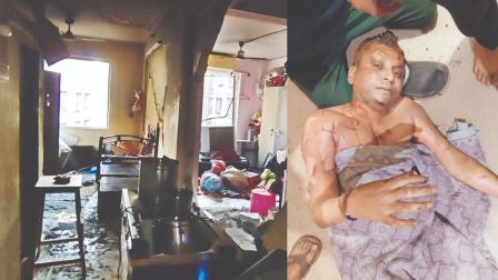 ધડાકા બાદ કેતન દેઢિયા અને મેહુલ પાસડના ઘર વચ્ચેની દીવાલ તૂટી ગઈ હતી. કેતનને ધડાકા બાદ ઘરમાંથી બહાર ખેંચી કાઢવામાં આવ્યો હતો.