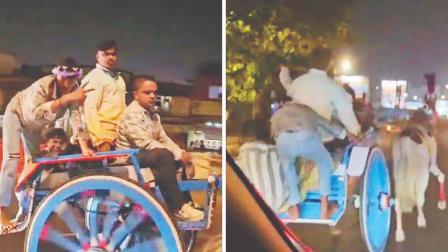 વેસ્ટર્ન એક્સપ્રેસ હાઇવે પર સ્પીડમાં દોડતી ઘોડાગાડીએ વાહનચાલકોના જીવ અધ્ધર કર્યા