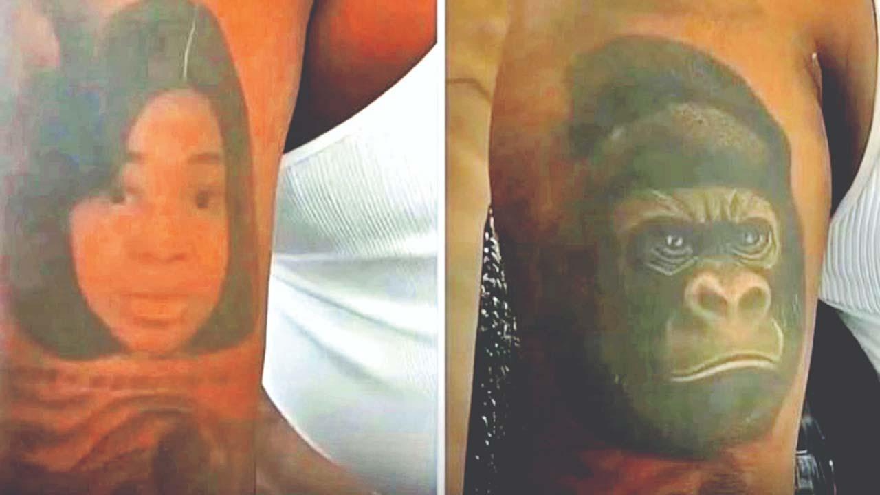 આ બન્ને તસવીરો ભાઈએ શૅર કરી છે જેમાં તલાક પહેલાં અને તલાક પછીનાં પરિવર્તનો જોઈ શકાય છે.