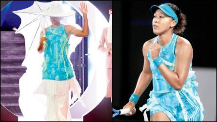 જપાની ટેનિસ ખેલાડી નાઓમી ઓસાકાએ જેલીફિશથી પ્રેરિત ડ્રેસ પહેરીને ઑસ્ટ્રેલિયન ઓપનમાં મારી એન્ટ્રી