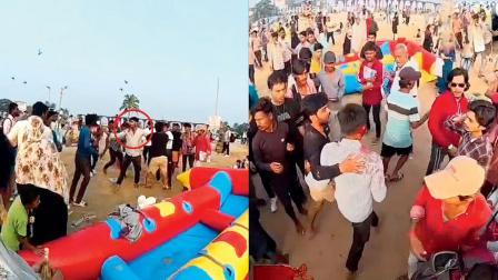 ફોટોગ્રાફર્સે કરેલી મારઝૂડ બાદ લોહીલુહાણ હાલતમાં ટૂરિસ્ટ