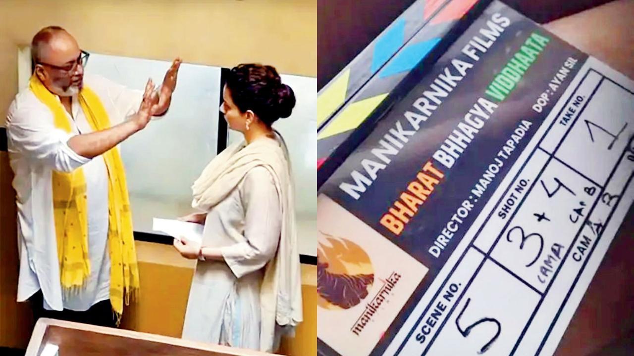 કંગના રનૌત લાંબા સમયે ફિલ્મ સેટ પર પાછી ફરી