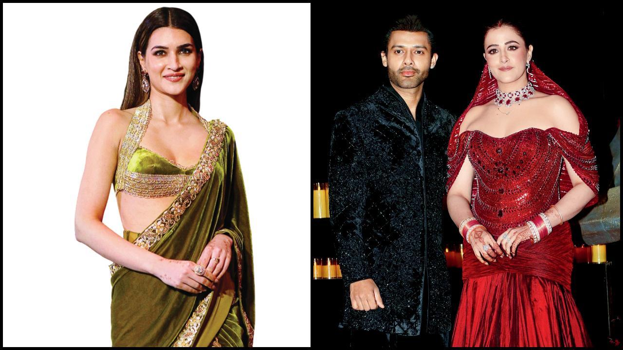 નાની બહેન નૂપુર સૅનનના રિસેપ્શનમાં ક્રિતી સૅનનનો પડ્યો વટ