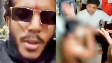 MNS અને શિવસેનાના ઉશ્કેરાયેલા કાર્યકરોએ સૂરજ શિર્કેનાં કપડાં કાઢીને તેને ફટકાર્યો હતો