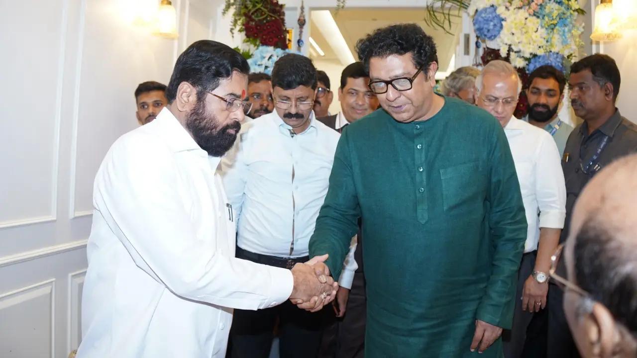 એકનાથ શિંદે અને રાજ ઠાકરે (તસવીર: મિડ-ડે)