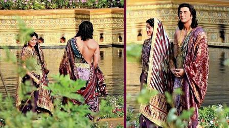 ‘રામાયણ’ના શૂટિંગની કેટલીક તસવીરો સોશ્યલ મીડિયામાં વાયરલ થઈ હતી