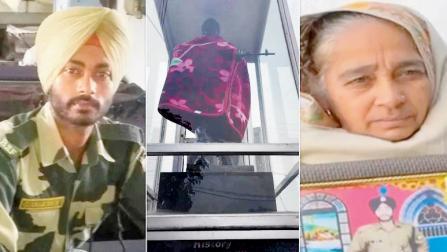 શહીદ દીકરાને ઠંડી ન લાગે એ માટે માએ દીકરાની પ્રતિમાને ધાબળો ઓઢાડ્યો