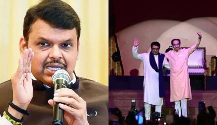 દેવેન્દ્ર ફડણવીસ, રાજ ઠાકરે એંડ ઉદ્ધવ ઠાકરે ફાઇલ તસવીર  (સૌજન્ય: મિડ-ડે)