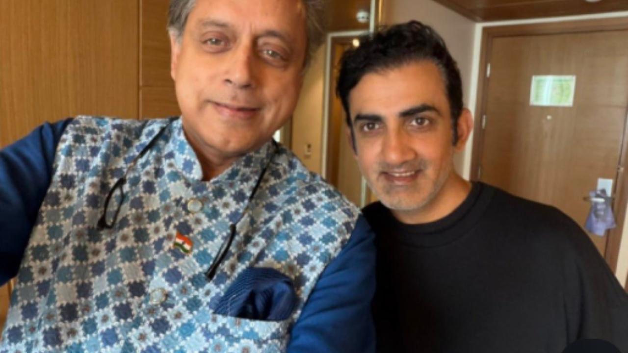  શશિ થરૂર અને ગૌતમ ગંભીરની સેલ્ફી (તસવીર સૌજન્ય: સોશિયલ મીડિયા)