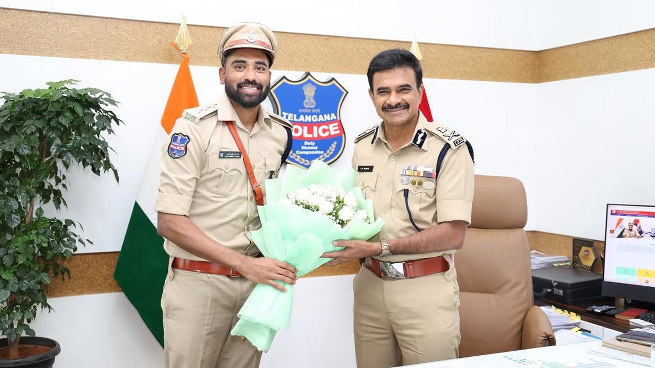 `DSP મોહમ્મદ સિરાજ રિપોર્ટિંગ ફૉર ડ્યૂટી` (સૌજન્ય: ઈન્સ્ટાગ્રામ)