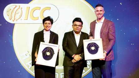 ICCના આ સન્માન સમારોહમાં ICC ચૅરમૅન જય શાહે અંજુમ ચોપડા અને કેવિન પીટરસનને ICC હૉલ ઑફ ફેમથી સન્માનિત કર્યા હતા