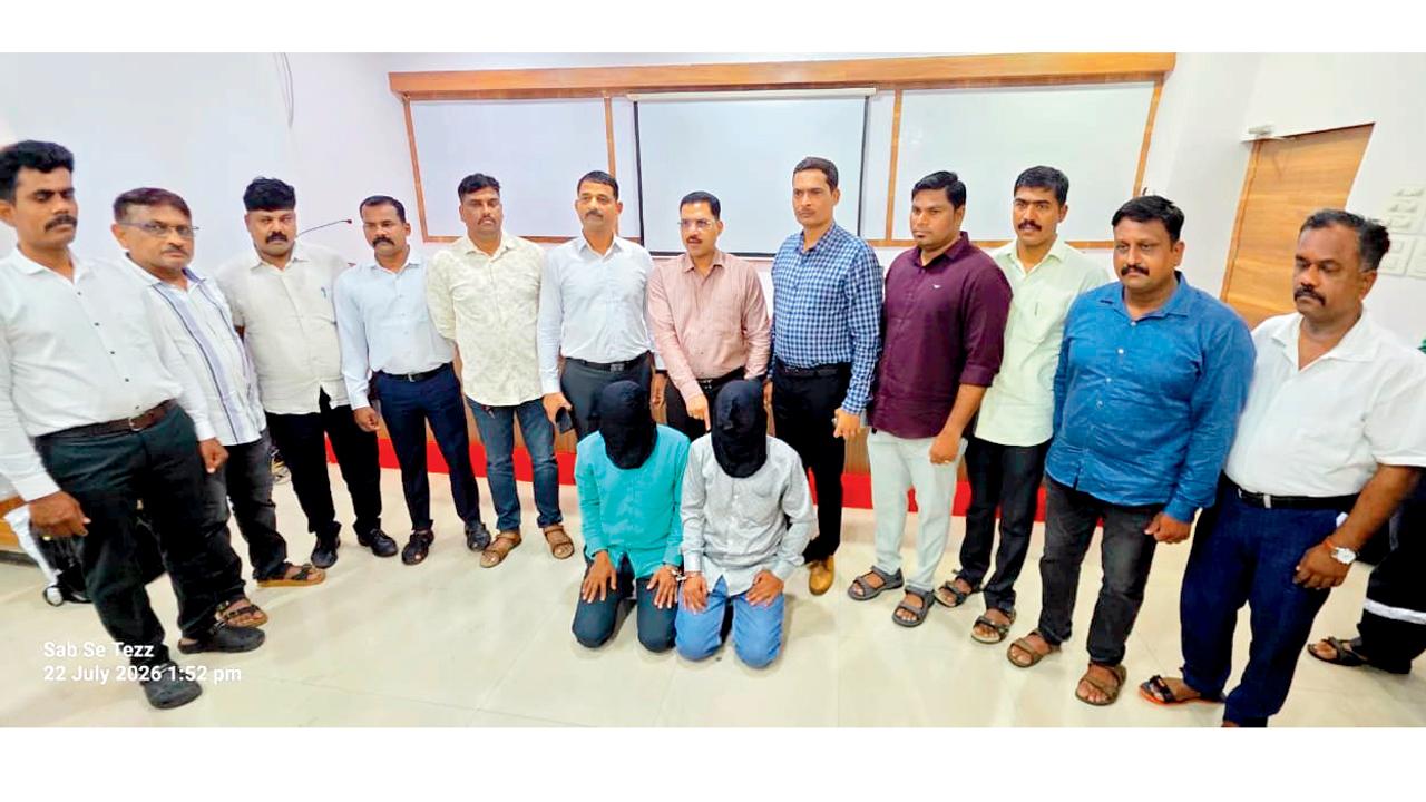 ક્રાઇમ બ્રાન્ચે ધરપકડ કરેલા બન્ને આરોપી. 