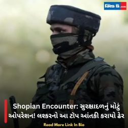 Shopian Encounter: સુરક્ષાદળનું મોટું ઓપરેશન! લશ્કરનો આ ટૉપ આંતકી કરાયો ઢેર