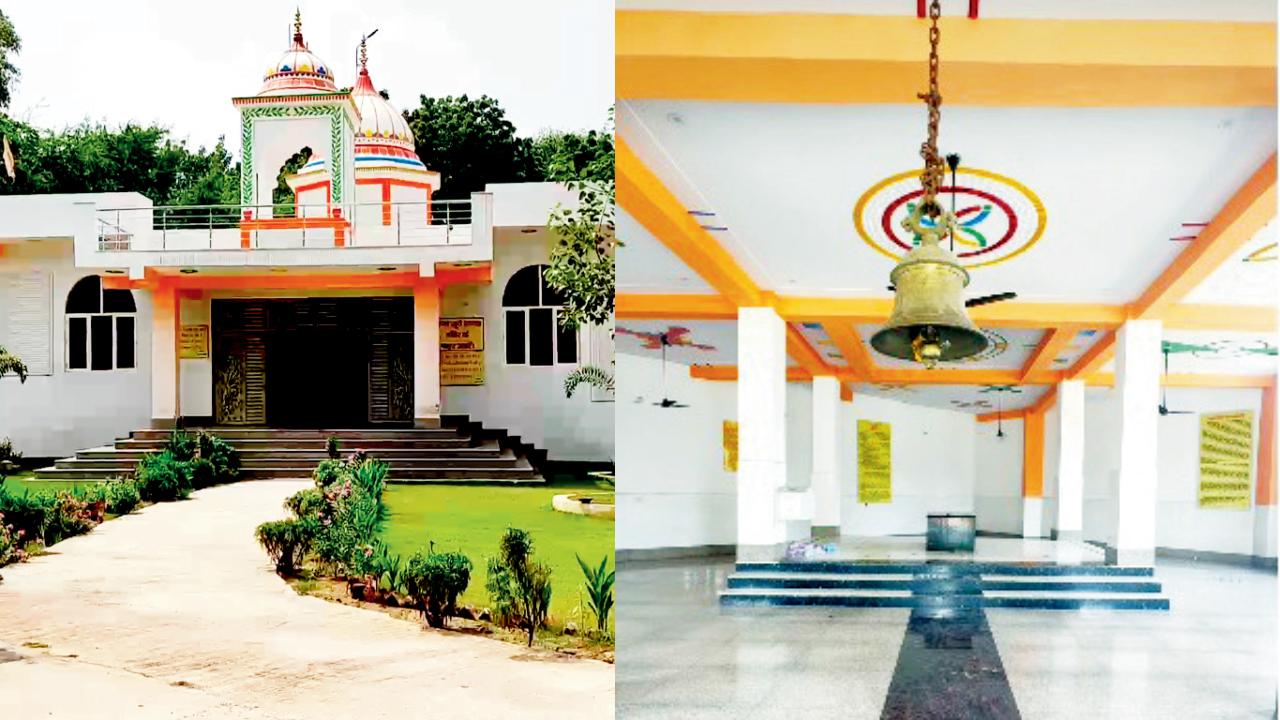 નવું જીર્ણોદ્રાર થયેલું એકલવ્યનું તીર્થ.