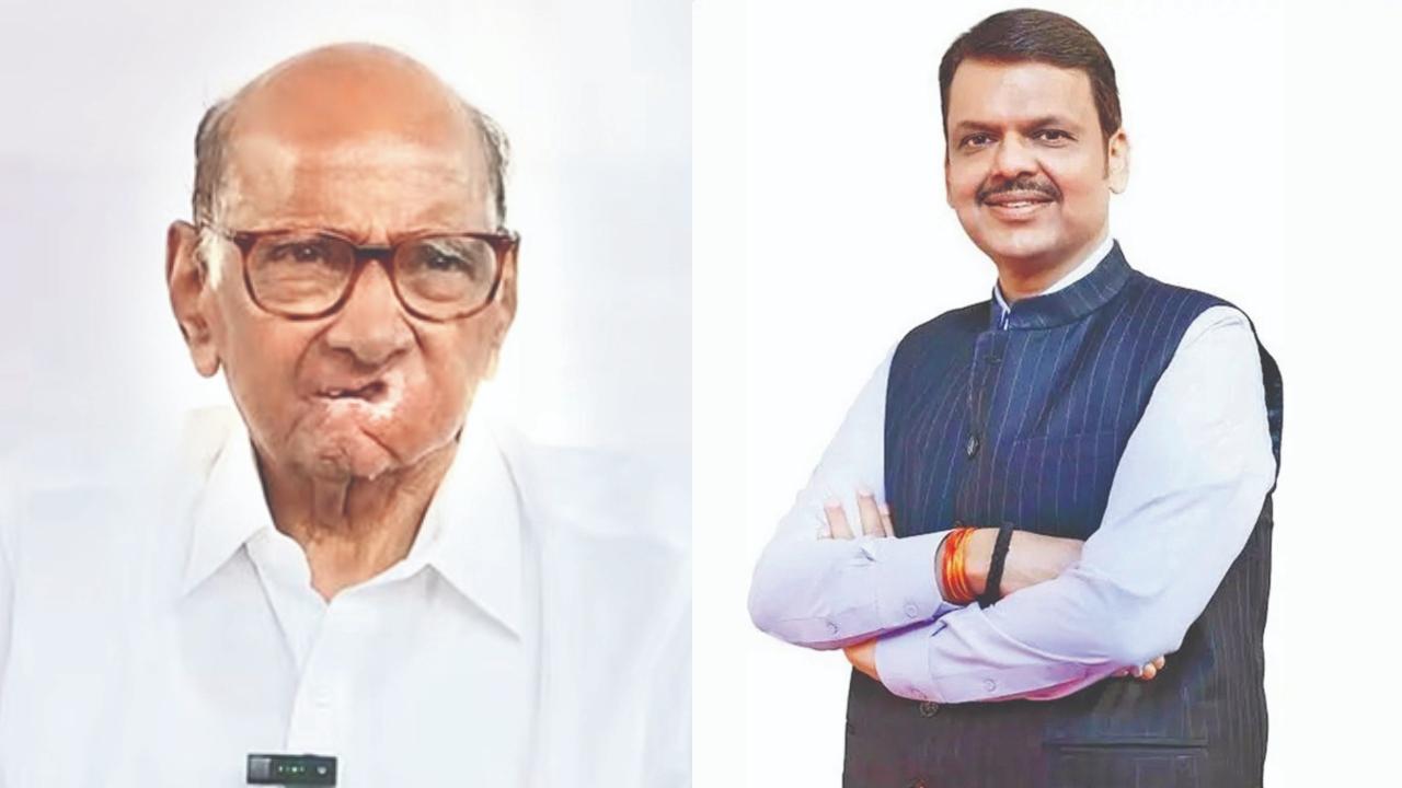 શરદ પવાર અને દેવેન્દ્ર ફડણવીસ