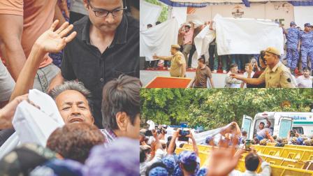 ગઈ કાલે​ દિલ્હીના જંતરમંતર પર સફેદ ચાદરની આડશ કરીને દિલ્હી પોલીસે સોનમ વાંગચુકને પરાણે ઉપાડી લીધા હતા અને રાહ જોતી અૅમ્બ્યુલન્સમાં ટ્રાન્સફર કરીને તેમને સફદરજંગ હૉસ્પિટલમાં દાખલ કરી દીધા હતા.