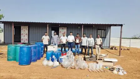મહારાષ્ટ્રના રાયગડ જિલ્લામાંથી અને હૈદરાબાદથી વધુ આરોપીઓની ધરપકડ અને પૂછપરછ બાદ પોલીસે તેલંગણમાં રેઇડ પાડી હતી