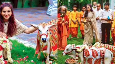 રવીના ટંડને હૃષીકેશમાં પરમાર્થ નિકેતન આશ્રમની લીધી આધ્યાત્મિક મુલાકાત