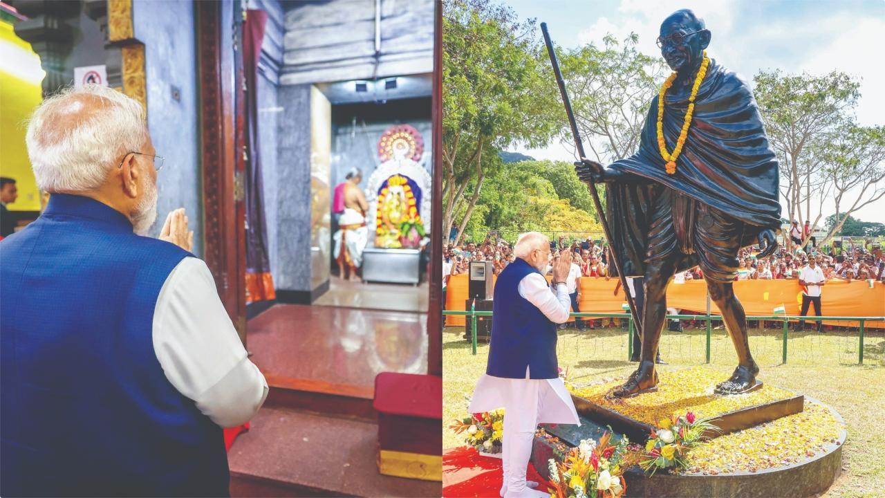 ભારતના વડા પ્રધાન નરેન્દ્ર મોદી સેશેલ્સમાં